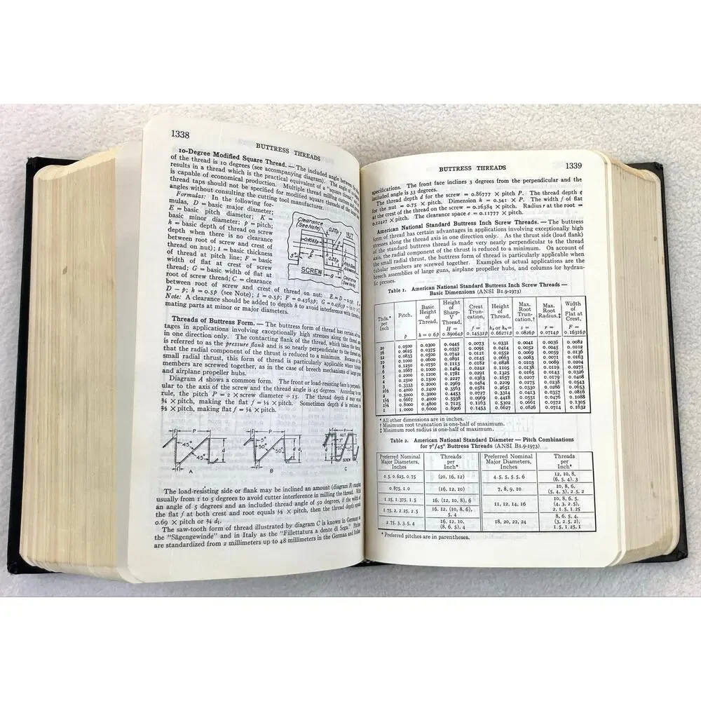 Machinery's Handbook 21st Edition Hardcover Industrial Press Vintage 72-622276